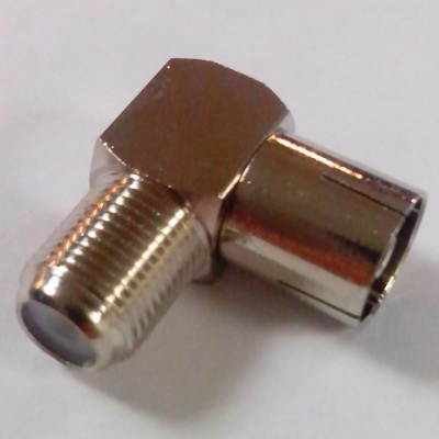 Разъем угловой APP323 ТВ-мама - F-мама Разъем угловой APP323 ТВ-мама - F-мама